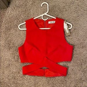 DO+BE Collection Red Crop Top
